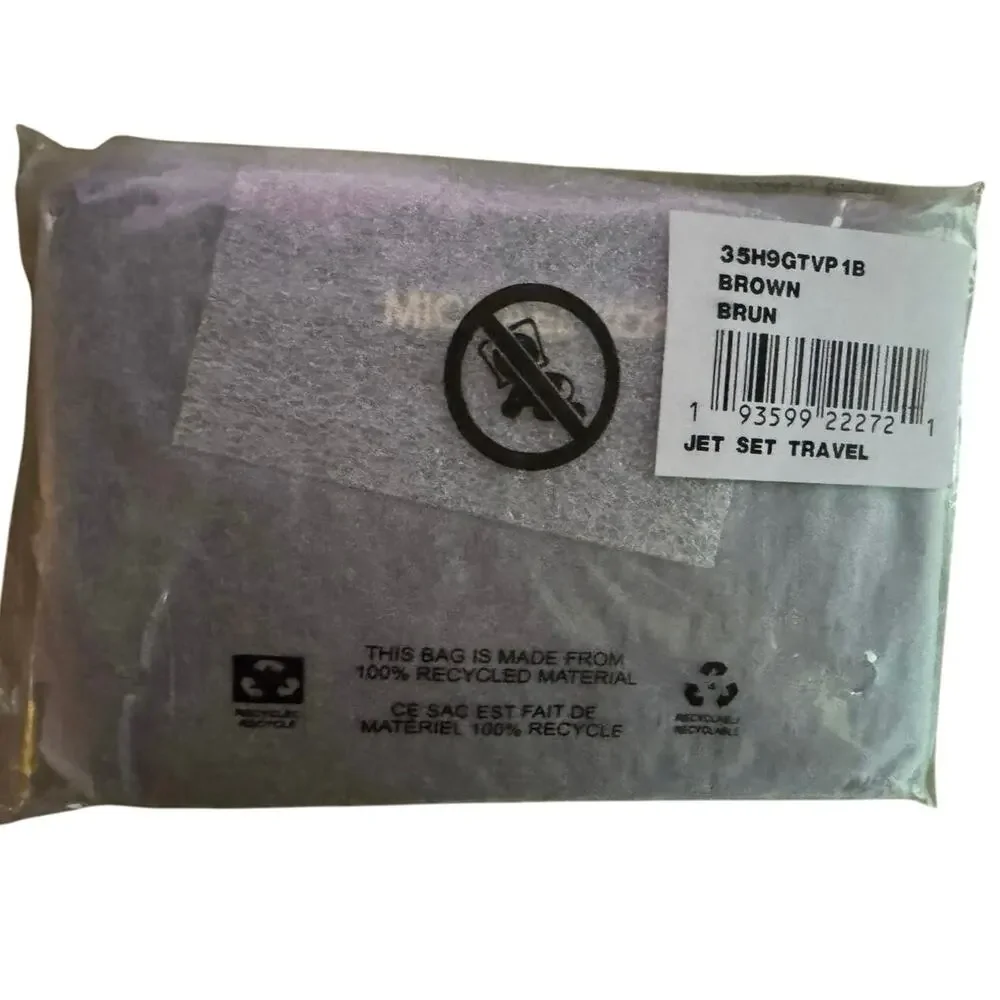 MICHAEL KORS Jet Set Travel Small Signature Logo Coin Purse New w/ Tag MSRP $188
